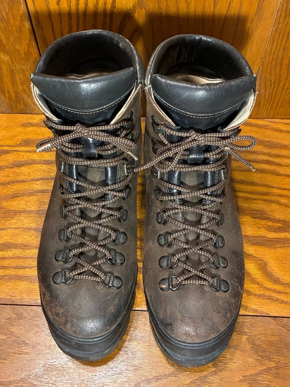 Vintage Scarpa BX 86823 Italy Made Leather Hiking Boots Brown Men’s 13